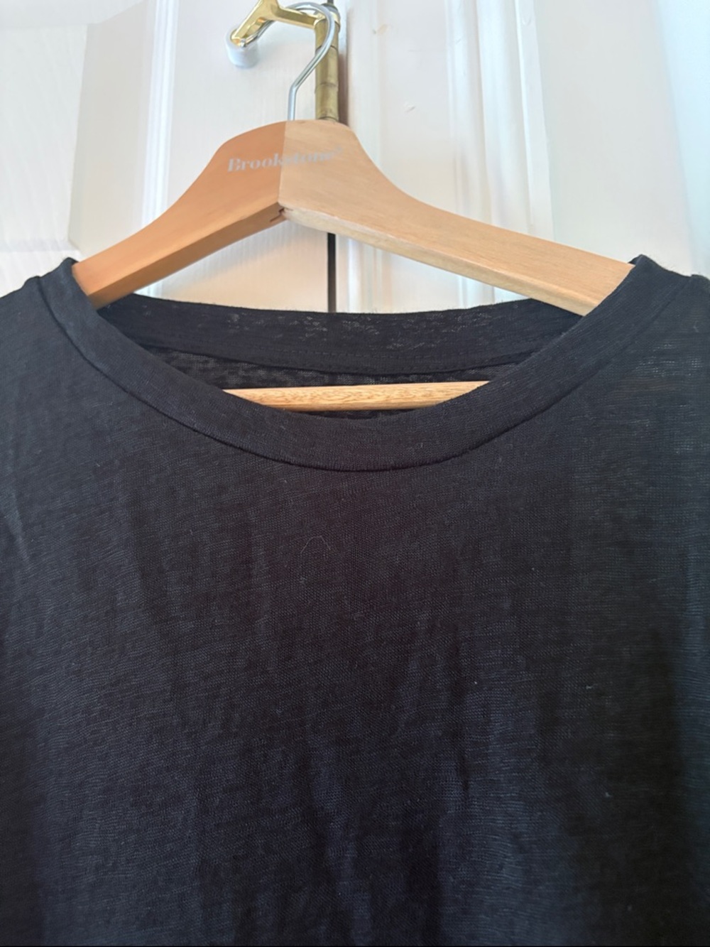 Black Dolman Crewneck T Shirts Casual Solid Loose Oversized Tee Top New M-XL - Picture 4 of 8